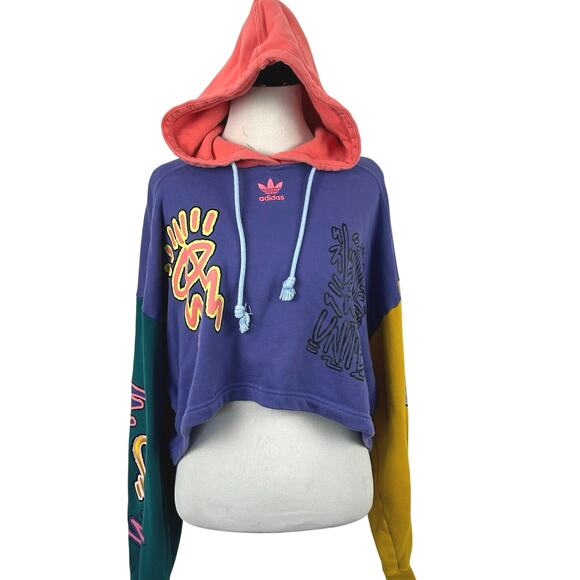 Adidas Tops - 💗SOLD💗not for sale💗Adidas x KAS Limited Edition Love Unites Cropped Sweatshirt